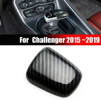 Pre Dodge Challenger Nabíjačku-2019 Radenie Gombík Uhlíkových Vlákien Vzhľad Krytu Hlavy Výbava Auta