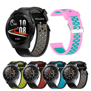 Dvojité Farebné Silikónové popruh pre Huawei GT 2E GT2E Smart hodinky, Príslušenstvo, náhradné náramok Mužov Letné Športové kapely watchband