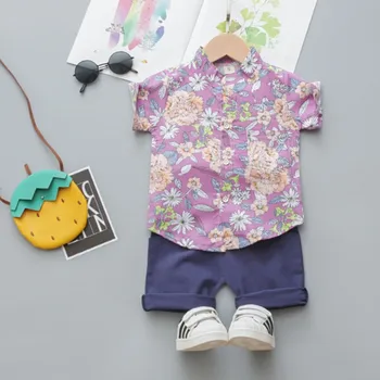 Dieťa Chlapcov, Oblečenie Set Print Baby Boy Šaty Hot Deti Oblečenie Nastaví Farebné Tričko + Nohavice 2ks Chlapci Oblek