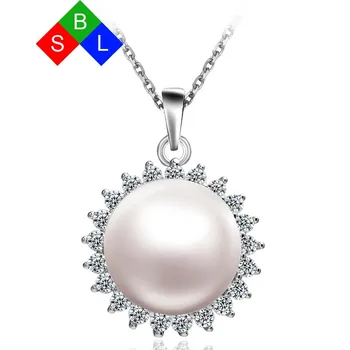 Skutočný Prírodný Bielych Sladkovodných Perál Šperky Veľkého Jednotného Perlový Náhrdelník S 18-Palcové 925 Sterling Silver Reťaze Svadobný Dar