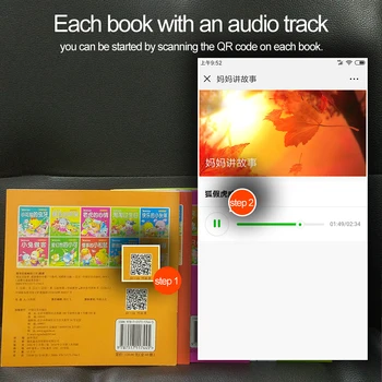 60PC/Veľa Čínskych Príbeh deti Knihy obsahujú audio track & Pinjin & Obrázky učiť Čínske Knihy Pre Deti Baby/mi/art kniha artbook
