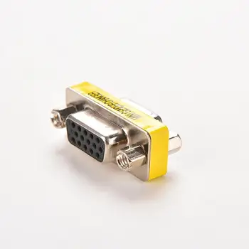 1pcs 15 pin D-Sub VGA HD SVGA Žien a Žien MINI Pohlavie Meniča Adaptér PC VGA Female Konektor F/F Kábel Rozšíriť Konvertor