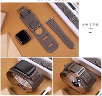 Originálne Kožené pútko Pre Apple hodinky kapela SE 44 mm 42mm Náramok Putá S Adaptérom pre iwatch kapela 38 mm 40 mm Série 6/5/4/3/2/1