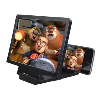 3D Obrazovka Zosilňovač Univerzálny Mobilný Telefón lupu HD Video Stojan, Skladací Držiak Obrazovky Rozšírenej Ochrany Držiteľa
