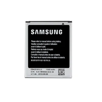 Originálne Batérie EB425161LU Pre Samsung GT-S7562L S7560 S7566 S7568 S7580 i8190 I739 S7582 SM-J105H J1 Mini Bateria 1500mAh