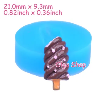 XYL101 21 mm Pohrýzol Ice Cream Bar Silikónové Formy - Popsicle Plesne Fondant, Cake Decoration Plavidlá, Pečenie Nástroje, Živice, Hliny