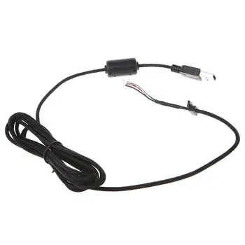 2m Odolné Nylonové Pletené Line Myš USB Kábel Pre Logitech G9 G9X