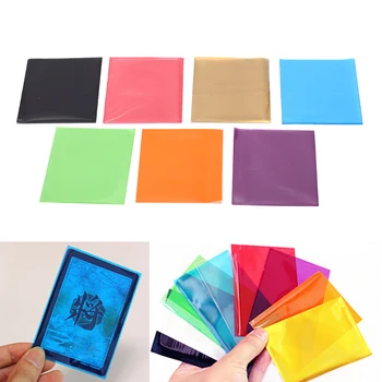 50 Ks/veľa Farba Matný Karty Rukávy,Karty Chránič Na Obchodovanie Karty Štít Magic Card Kryt Pkmn/YU-GI-OH Rukáv 6,5 Cm X 9 cm