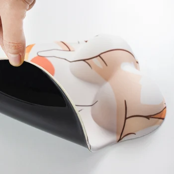 3D Náramok Sexy Anime Silikónová Podložka pod Myš s Sklzu na Ochranu Zápästia Japonsko Zadok Hrudníka Herné Príslušenstvo Padmouse Stôl Mat