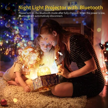Trikolóra LED Hviezdna Projektor Ľahké Otáčanie Romantickú Atmosféru Vianoc Star Nočné Svetlo Projektora Lampa Darčeky Pre Deti
