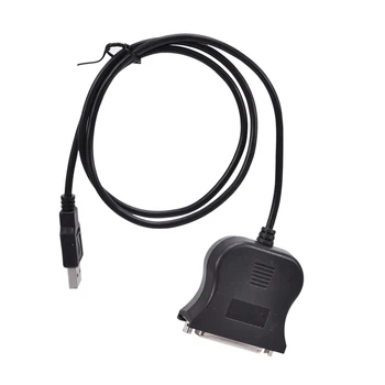 Čierna USB 1.1, Aby DB25 Female Port Tlač Converter, LPT Kábel obojsmerné Paralelné Rozhranie Kábel Adaptéra 25Pin Kábel Tlačiarne
