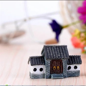 DIY Umelé Čínsky Vintage Dom Mini Plavidlá Miniatúrne Rozprávková Záhrada Domáce Dekorácie Domy Micro Terénne Dekor