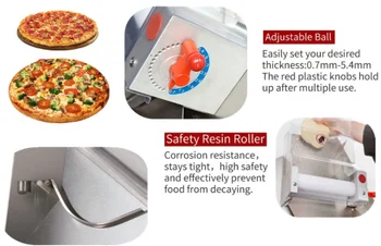 Semi-automatické pizza cesto stroj na výrobu pizza tvorby zariadenia