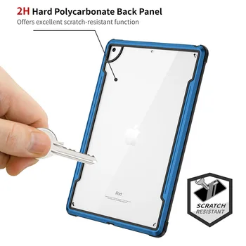 2020 iPad Prípade 10.9 palcový iPad Air4 Kov Plochý Prípade 10.2 Transparentné Odolnosť proti Poškriabaniu