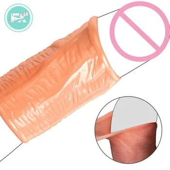 FX 5PCS Men's Foreskin Correction Penis Sleeve Two Size Delay Screw-shaped Sex Toys 229
