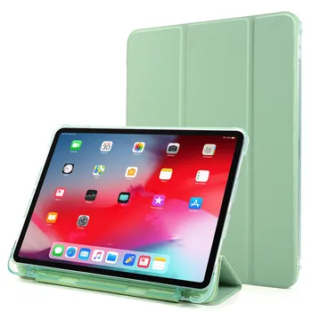 Roztomilé Ružové Zelené Mäkké TPU Shell Tablet Kryt Ochrana puzdro Pre iPad Pro 2020, 3. a 4. Generácie Prípade 12.9 s Ceruzkou Držiteľ
