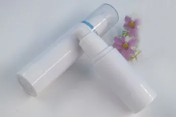 15ml plastové biele airless fľaša silver line veko séra/mlieko/emulzie/kvapalina nadácie/oko podstatou/opaľovací krém kozmetický balenie