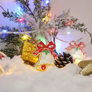 Vianočné Festival Led Svetlo String Snehuliak Kovaného Železa Osvetlenie Santa Claus Bell Jeleň Svietidlo Osvetlenie, Dekorácie