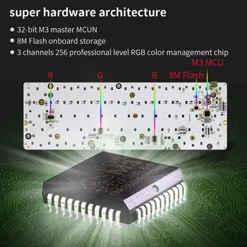 GK61 Swap 60% RGB Klávesnica Prispôsobená Súprava PCB Montážnu Dosku Prípade Hráč Mechanické Pocit, Klávesnice, Herné RGB Klávesnice