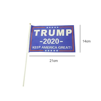10pc Trump 2020 Vlajku na Jednej Strane Vytlačené Donald Trump Vlajka Udržať v Amerike Veľký Donald Pre USA Prezident Trump Vlajka Dropshipping