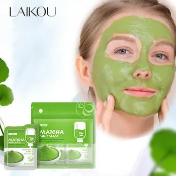 Laikou Sakura Longjing Ílová Maska Osviežujúci Odstrániť Akné Tvár Leštenie Hydratačné Oil Control Redukuje Jemné Linky Care Maska
