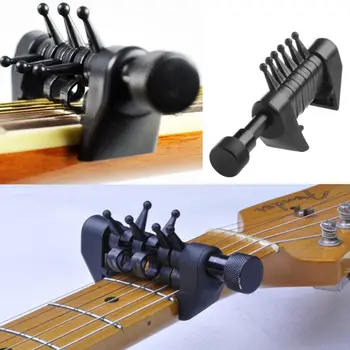 1 ks Multifunkčné Svorky Klip Capo Otvoriť diskrétne Ladenie Strún Pre Akustickú Elektrická Gitara