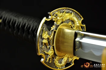 Ručné forge 9260 pružinovej ocele Japonský Samuraj Meč katana Full Tang ostrý nôž