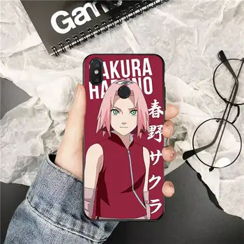 YNDFCNB Naruto, Sakura Haruno Soft black Telefón puzdro pre Xiao Redmi 5 5Plus 6 6A 4X 7 7A 8 8A 9 Poznámka 5 5A 6 7 8 8Pro 8T 9
