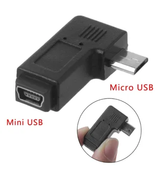 Micro USB Samec Konektor na Mini USB Žena Converter nabíjanie Telefónu Prenos Dát Adaptér Konektor Pre MP3 Samsung Android D