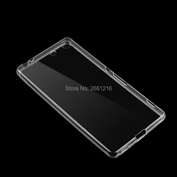 M5 Ultra Tenká, Mäkká TPU Silikónový Gél Transparentné Prípad Späť na Bývanie Kryt Pre Sony Xperia M5 E5653 / M5 Dual E5663 5.0