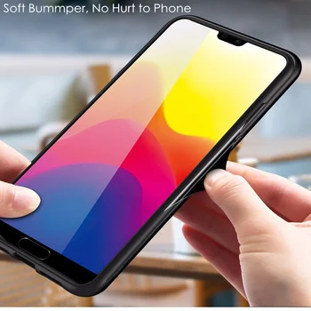 Pre Huawei P20 Prípade Discolor Nova 3E P20 Lite 9H Tvrdeného Skla Aurora Gradient Farba Mate 20 Pro Prípade Huawei P20 Pro Prípade