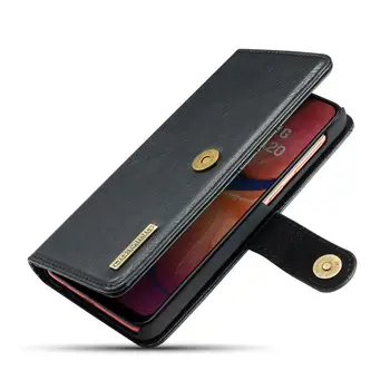GR Ming Cowhide Kožené Sloty pre Karty Peňaženky Magnetické Odnímateľné puzdro pre Samsung Galaxy A20 A30
