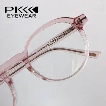 2020 TF5605 roztomilé ružové progresívne červená kolo ženy acetát rámy na dioptrické okuliare okuliare predpis krátkozrakosť, najvyššej kvality