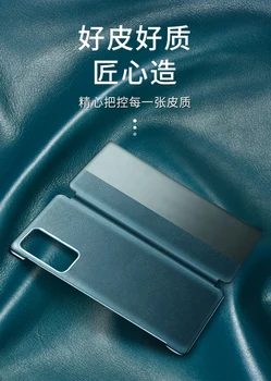 Luxusné Flip Magnetické Auto Spánku Originálne Kožené Puzdro Pre Huawei P40 Pro Prípade Kryt Telefónu Ochranný Plášť Pokožky Taška