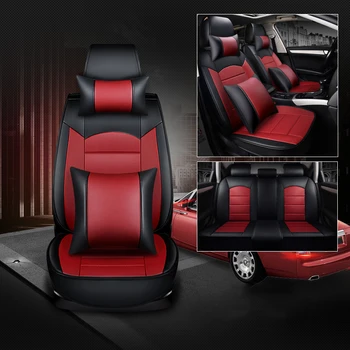 WLMWL Univerzálne Kožené autosedačky pokrytie pre všetky modely Isuzu D-MAX nm-X 5 sedadiel, auto príslušenstvo styling