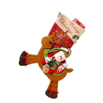 2021 Vianočné Elk Starších Ponožky Ponožky Vianočný Strom Candy Darčeková Taška Vianočný Stromček Závesné Hračky, Dekorácie