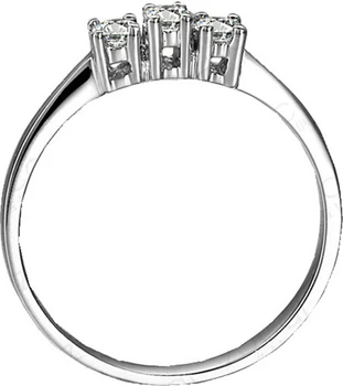 Celkom 0.3 Ct Okrúhly Rez Moissanite Ring Test Pozitívny Vysokej Kvality S925 Striebro Zásnubný Prsteň Biele Zlato Farebné Šperky