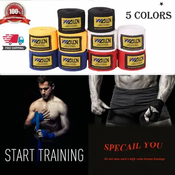 2 ks/pack Boxerské Zábaly Ruku MMA Muay Thai Kick Boxing Handwraps pre Vzdelávanie Obväzy 1.5/2.5/3/5 M, Dĺžka 5 cm Šírka