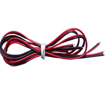 10M 18/20/22 Rozchod AWG Elektrický Kábel Drôt 2pin Pocínované Medené Izolované PVC Rozšírenie LED Strip Black Red