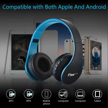 Eson Štýl Bluetooth Slúchadlá Stereo Zvuk Bezdrôtové Slúchadlá S Mikrofónom Slúchadlá Slúchadlá Podpora MP3 FM Rádia v Režime Zvuku vo vysokom rozlíšení