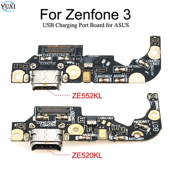YuXi 1pc Pre Asus Zenfone 3 ZE520KL ZE552KL Nabíjania cez USB Port, Mikrofón Mikrofón Konektor Doku Rada Flex Kábel Opravy Dielov