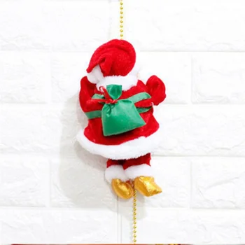 Nový Rok Deti Darčeky Krásne Hudobné Vianoce, Santa Claus Elektrické Vyliezť Rebríkom Závesné Dekorácie, Ozdoby Na Vianočné Stromčeky Legrační