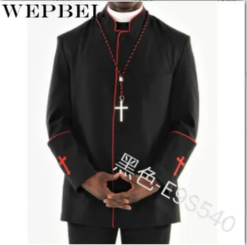 WEPBEL Mužov, Kazateľa, Pracovné Oblečenie, Bežné Bundy Kňaz Pastorov, Kazateľov Duchovenstvo Bundy Kabáty Plus Veľkosť S-5XL