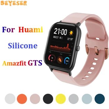 Pre Huami Amazfit GTS GTR 42mm Silikónové hodinky kapela nahradenie Smart príslušenstvo Pre Samsung Galaxy sledovať aktívny 2 zápästie