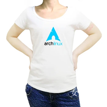 Linux T Shirt Arch Linux Tovar T-Shirt ženy List Basic Tee Vtipné Tričko Krátky Rukáv Bežné Tričká Streetwear sbz8464