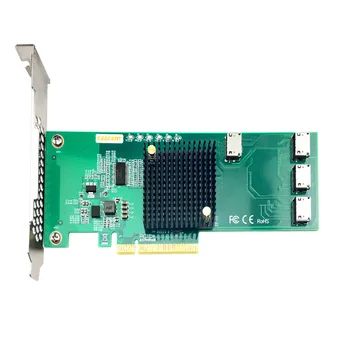 ANOL4PE08 Oculink SFF8611 na SFF8639 u.2 SSD exp radič Quadport 12Gbs PCIe 3.0 X8 (nie s ssd a kábel)