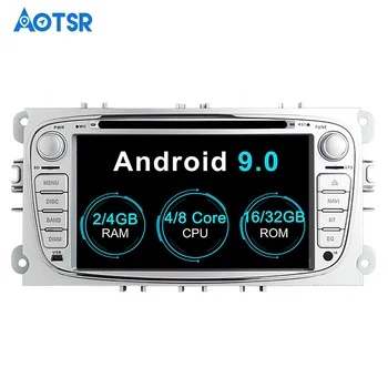 Android 9.0 Octa 8 Core 4+32GB Auto DVD Prehrávač, GPS Navi Pre Ford Mondeo, S-MAX Pripojiť ZAMERAŤ 2 2008-2011 Headunit Autoradio Stereo