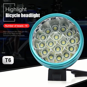 Ultra Svetlé 40000LM 16*T6 LED Požičovňa Predných Svetlometov Cyklistické Predné Svetlo Beží Camping Reflektor Pre Vonkajšie Noc na Koni