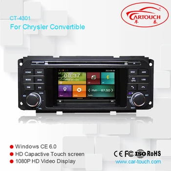 4.3 Inch Auto DVD Prehrávač Pre Chrysler/Dodge/RAM/Jeep/Grand Cherokee S GPS Navigácie BT Rádio FM, AM RDS Audio Video bez Máp