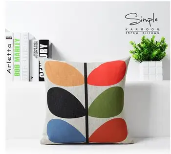 45x45cm abstraktné listy vankúš vankúš sofa farebné dekoratívne pás obliečka na vankúš obývacia izba domova vankúše